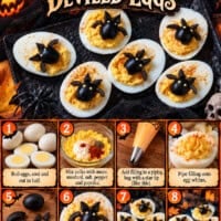 Halloween Bat Deviled Eggs pin