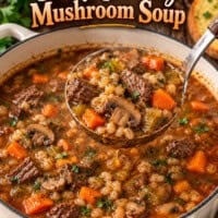 Beef Barley Mushroom Soup pin