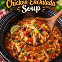 Crockpot Chicken Enchilada Soup pin