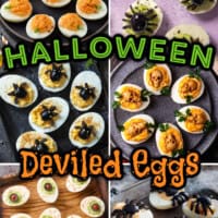 Halloween Deviled Eggs pin