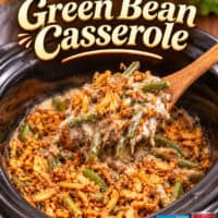 Slow Cooker Green Bean Casserole pin