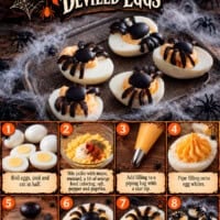 Halloween Spider Deviled Eggs pin