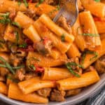 Creamy Italian Sausage Pasta feature