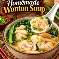 Easy Homemade Wonton Soup pin