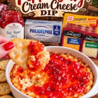 Pepper Jelly Cream Cheese Dip pin